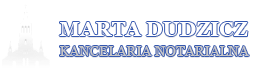 Marta Dudzicz Notariusz - Logo Kancelarii Notarialnej w Grybowie
